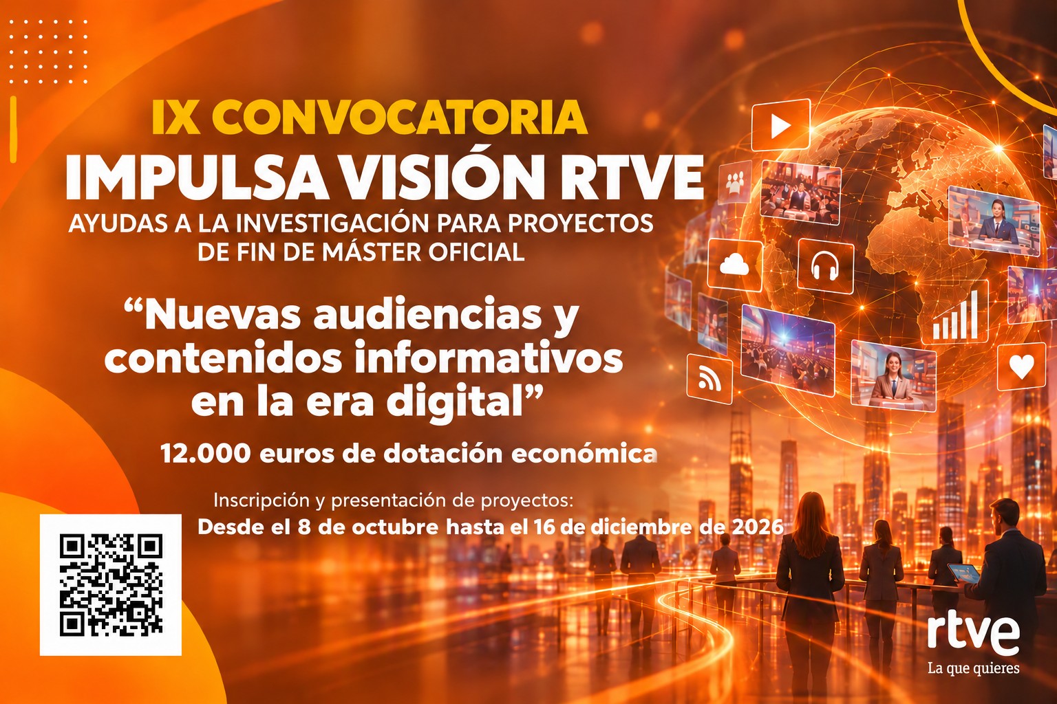 IX Convocatoria de Impulsa Visión RTVE para ayudas a TFM